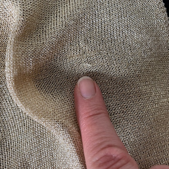 Metallic Gold Cardigan - Picture 8 of 9